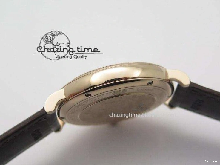 MIROTIME 1223 Modern Portofino SCHAFFHAUSEN RG MKF 1:1 V2 Best Edition White Dial On Brown Leather Strap A 7344